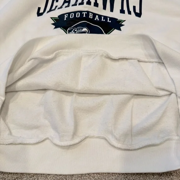 Gameday Couture Seattle Seahawks women’s oversized white sweatshirt size XXL - Picture 6 of 8